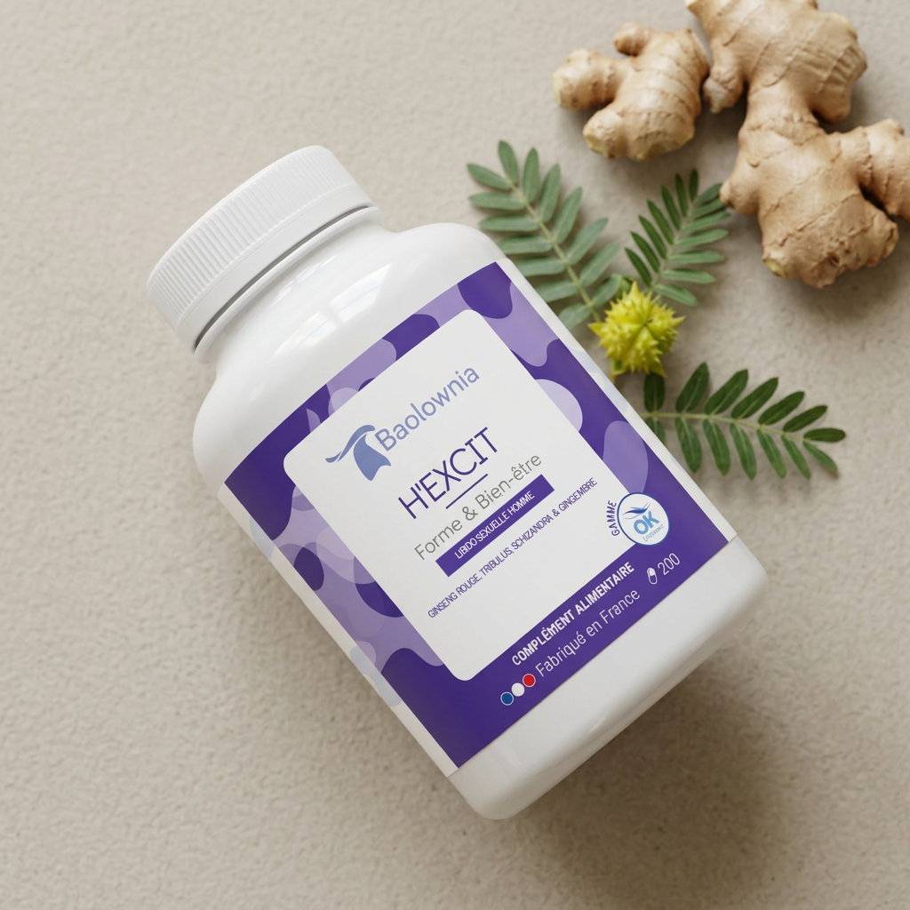 Hexcit mise en scène complement alimentaire baolownia