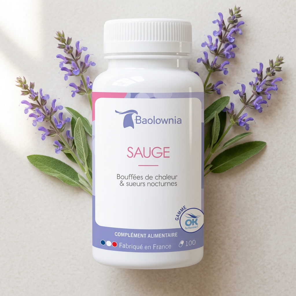 flacon mise en scene sauge baolownia complement alimentaire