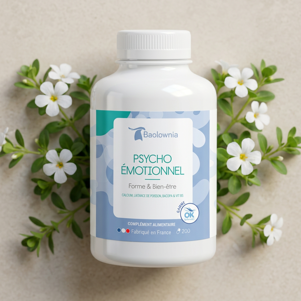 flacon psycho emotionnel baolownia complement alimentaire